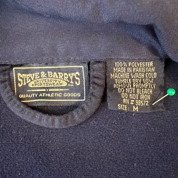 Michigan U of M track jacket Medium Vintage Steve &‎ Barrys Mens maize blue - Picture 3 of 11